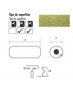 Rodillo Acolchado Fachadas Profesional 2