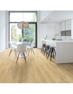 Suelo Vinílico Alpha Vinyl Small Planks Roble Flotante Beige Quick Step 2