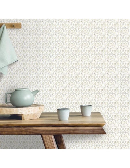 Papel Pintado ICH Small Prints G56681 OGEE FLORAL