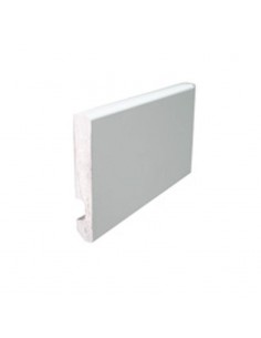 Rodapié HDF Papel Lacado Recto 100 Blanco Dioco
