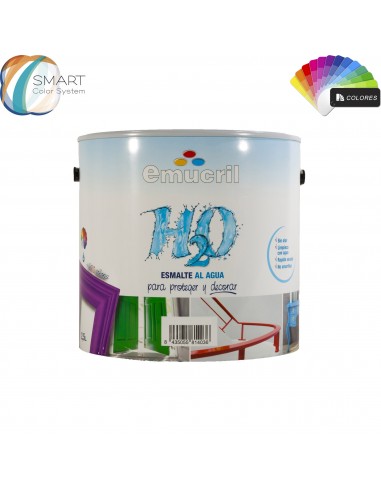 Emucril Esmalte Agua H20 Brillante Carta Emucril Decoración
