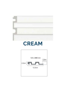 Friso de listones Floor Step WALL Cream