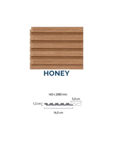 Friso de listones Floor Step WALL Honey