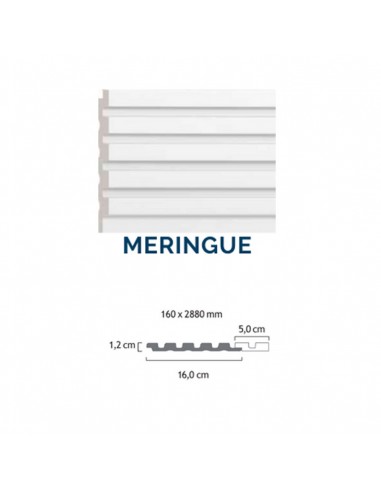 Friso de listones Floor Step WALL Meringue