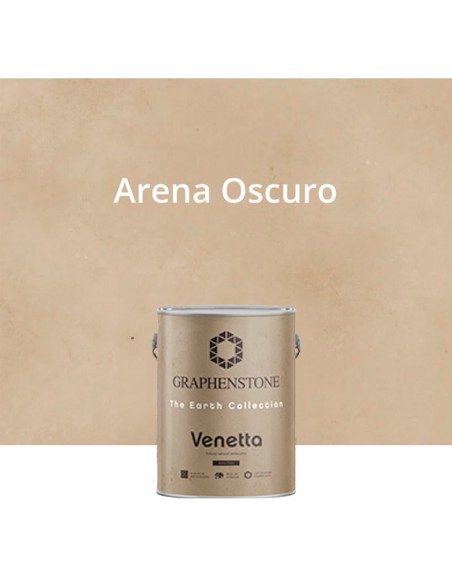 Estuco natural veneciano de alta decoración VENETTA Arena Oscuro Graphenstone
