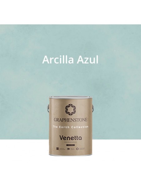 Estuco natural veneciano de alta decoración VENETTA Arcilla Azul Graphenstone