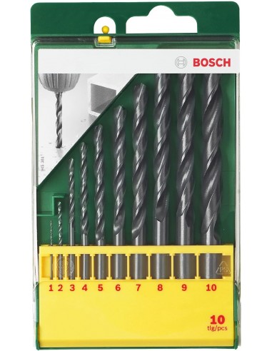 Juego de 10 brocas para metal Bosch...