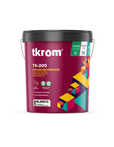 Pintura Plástica Mate Tkrom Mate TK-200