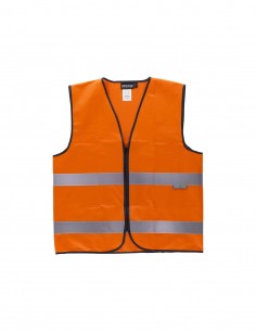 Chaleco Alta Visibilidad Naranja Flúor