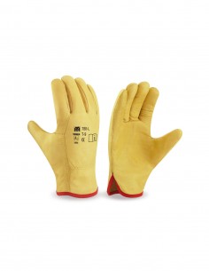 Guante Tipo Conductor Flor Vacuno 788L Amarillo