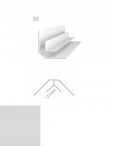 Perfil Rinconera  Vilo B5 Gris