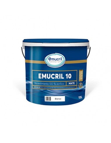 Revestimiento Exterior Emucril 10  Liso Blanco