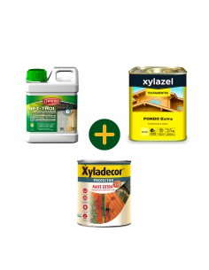 Kit Solución Agrisado de Maderas