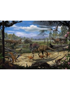Fotomural Into Adventure Komar Dinosaurs on the Shore IANGX8-009 2
