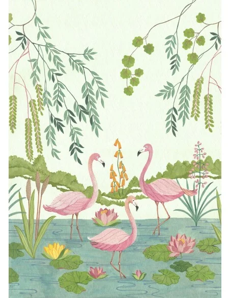 Fotomural Into Adventure Komar Flamingo Vibes IAX4-0044