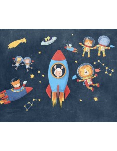 Fotomural Into Adventure Komar Friends in Space IAX7-0036 2