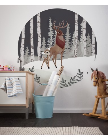 Mural Redondo Komar Autoadhesivo DOT Bambi Great Prince DD1-014