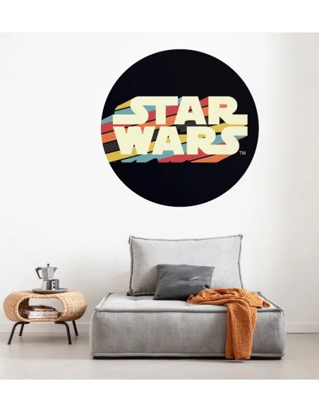 Mural Redondo Komar Autoadhesivo DOT Star Wars Typeface DD1-030