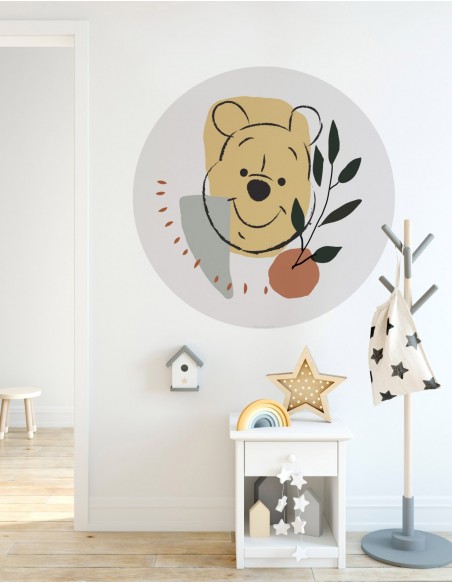 Mural Redondo Komar Autoadhesivo DOT Winnie Pooh Smile DD1-035