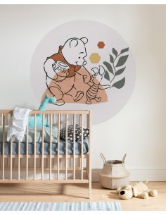 Mural Redondo Komar Autoadhesivo DOT Winnie Pooh Soulmate DD1-036 2