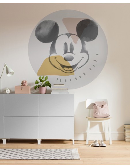 Mural Redondo Komar Autoadhesivo DOT Mickey Abstract DD1-039