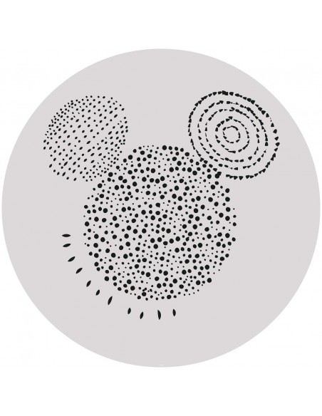 Mural Redondo Komar Autoadhesivo DOT Mickey Stipple Art DD1-040