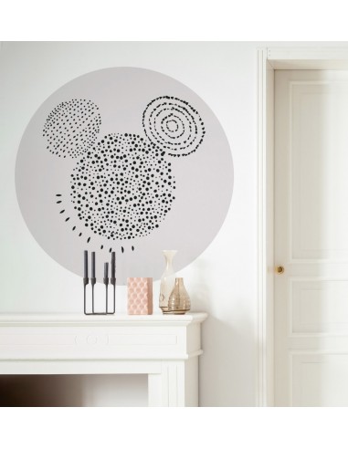 Mural Redondo Komar Autoadhesivo DOT Mickey Stipple Art DD1-040
