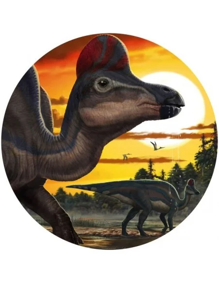 Mural Redondo Komar Autoadhesivo DOT Corythosaurus Sunset DNG1-002