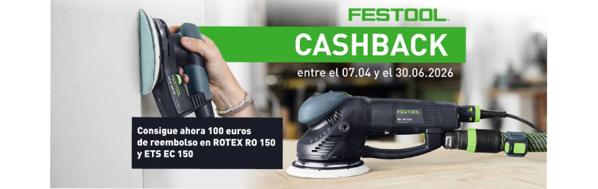 Proceso de registro del Cashback Festool Spring 2026 en MyFestool